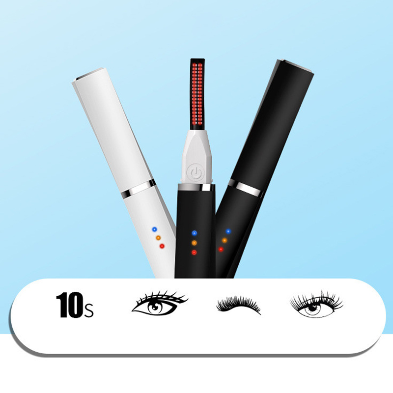 

Electric Eyelash Curler Fast Heating Natural Eyelash Curling Iron USB Charging