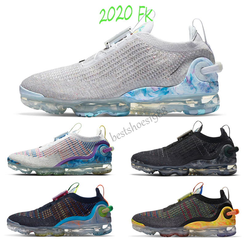 

FK Knit 2.0 Triple Black CNY orca Fly 2020 Runner Shoes Pure Platinum Diffused Taupe jacket pack stylist Sneakers 36-45, Color 3