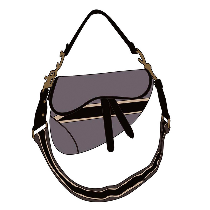 

Evening Bags Classic Embroidery Saddle Bag Satchel Handbag High Quality Leather Shoulder Strap Wallet Female Messenger Cowhide Handbags, White palm pattern