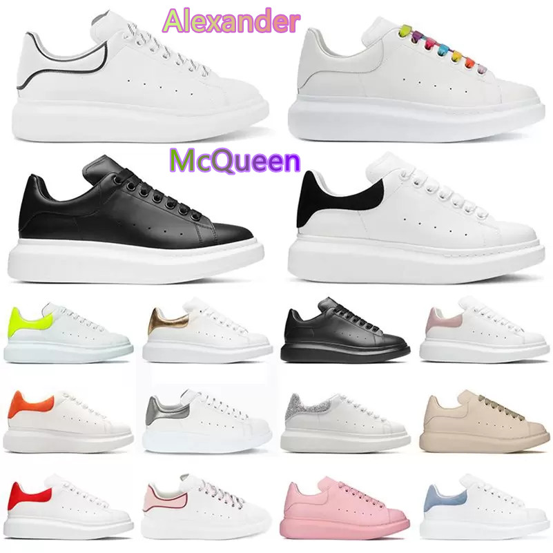 

with box casual shoes designer men women womens espadrilles oversized flats platform espadrille flat sneakers trainers Leather mqueen mc queen McQueens mcqueen, I need look other product