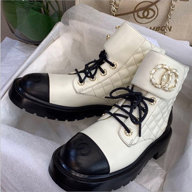 

Brit Martin boots with thick-soled leather booties, Black