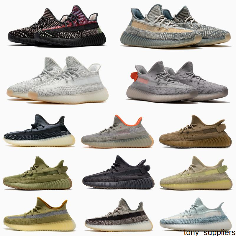 

2021 Asriel Sulfur Israfil Tail Light Desert Sage Marsh Linen Flax Static Reflective Running Shoes Men Women Sneakers Trainers