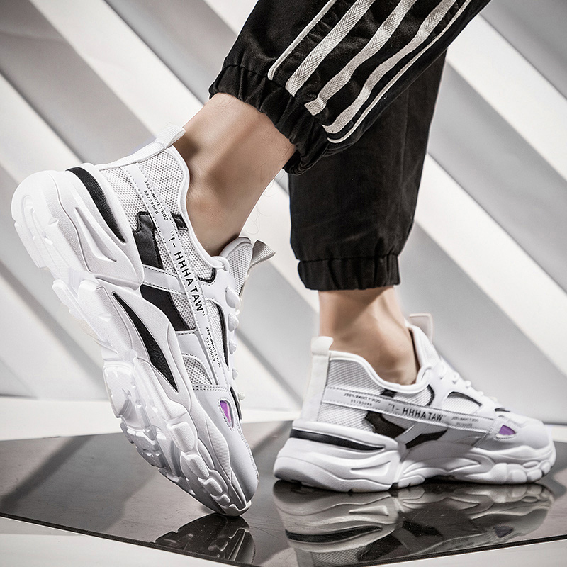 

Women Mens Trainer Sport Size Running Shoes Gray Black Blue Red White Sunmmer Thick-Soled Runners Sneakers Code: 02-0895
