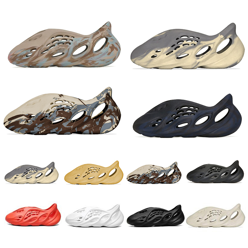 

Foam Runner Sandals MXT Moon Gray MX Cream Clay Men Women Shoes Ochre Vermillion Mineral Blue Triple Black Slides Designer Sandal high quality, Pay for box