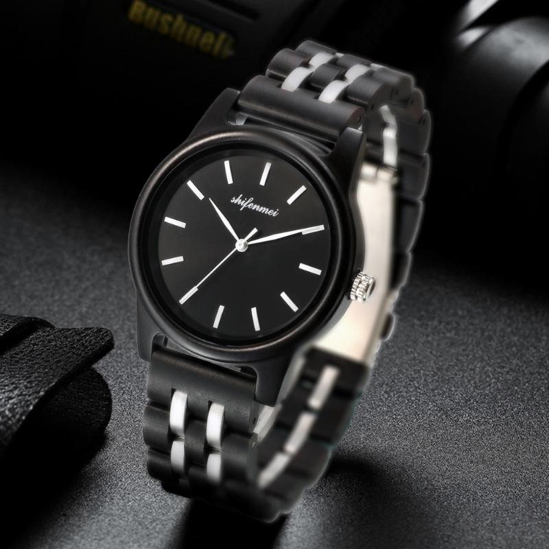 

Wristwatches 2021 Fashion Unisex Quartz Wooden Watch Men Casual Male Gentlemen Classic Wristwatch Sports Military Relogio Feminino, S5570-2