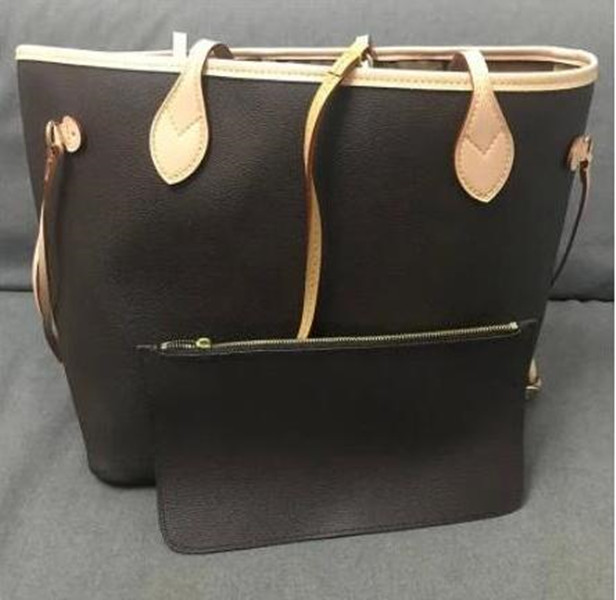 

YQ 2pcs/set Designer Bags with wallet Women Shoulder Tote high quality PU Leather Handbags Crossbody Composite bag lady Clutch Purse 40995, Black