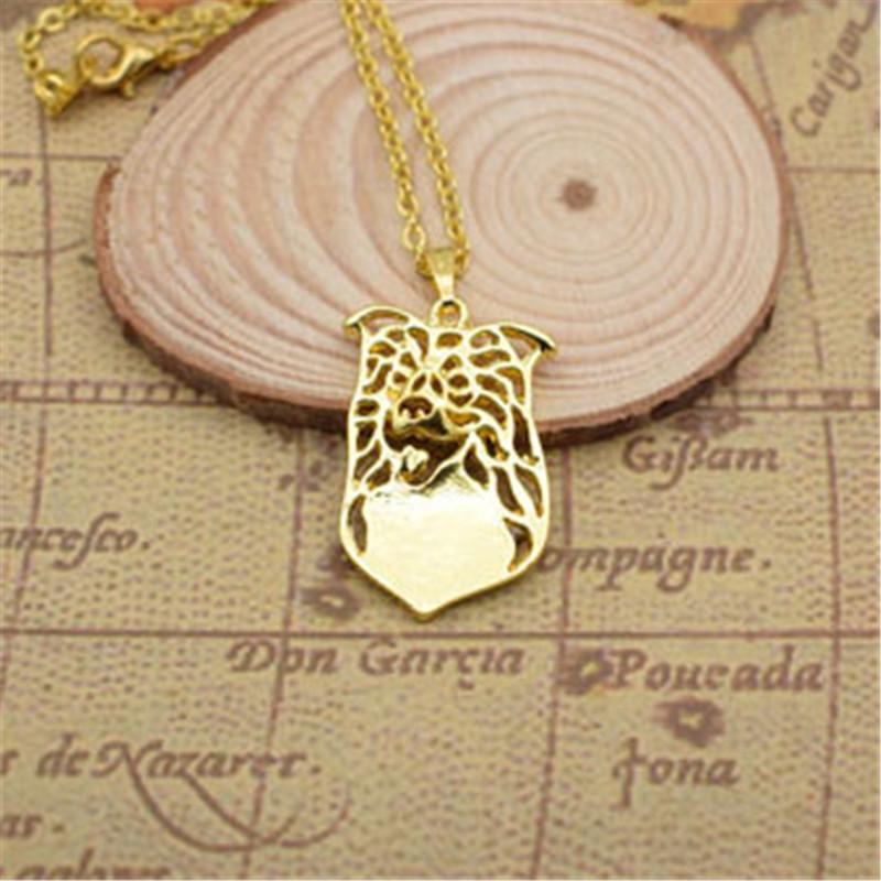 

Pendant Necklaces Fashion Cute Necklace Trendy Hollow Border Collie Dog Choker Women Jewelry Christmas Gift Steampunk