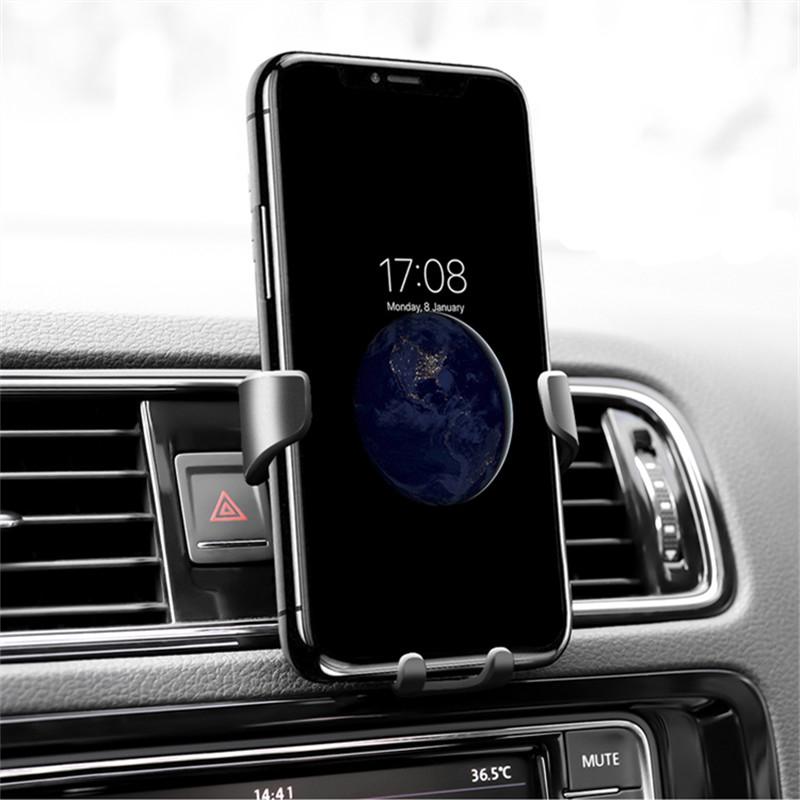 

Cell Phone Mounts & Holders Car Holder Mobile Mount Stand Air Vent GPS Universal Gravity Support For 11 Bracket Smart