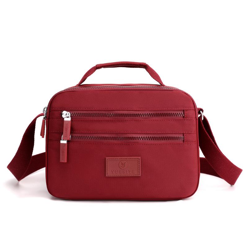 

Evening Bags 2021 Korean Trend Nylon Female Waterproof Women's Summer Bag 8 Colors Solid Woman Small Multi Pockets Sacos Crossbody, Black