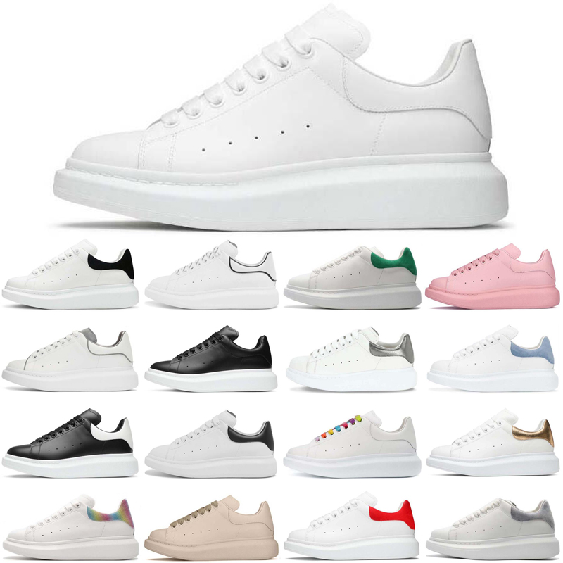

wholesale designer men women casual shoes leather Suede platform sneakers Triple Black White Beige mens trainers sports size 36-45, #1 triple black 36-45