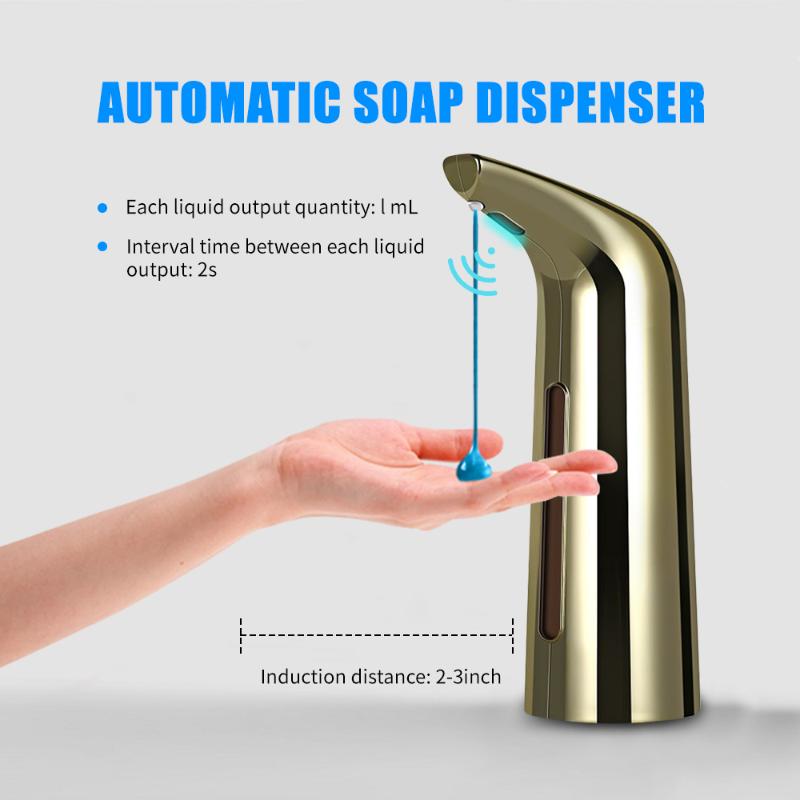 

400mL Bathroom Soap Dispenser Auto Hand-free Infrared Touchless Kitchen Liquid