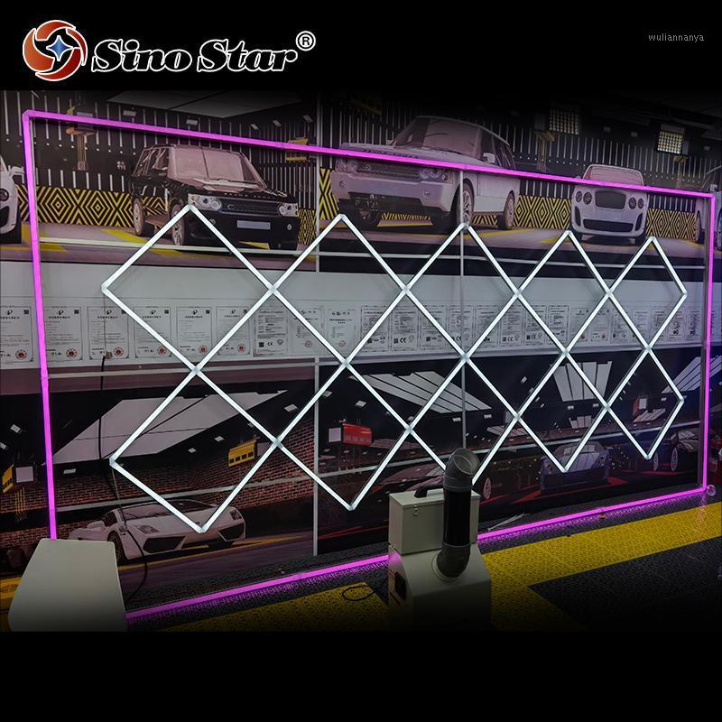 

Car Sponge Detailing Light With High Design Diamond Shape Color Frame 2.4*4.8m LED Workshop Auto Care Products Showroom