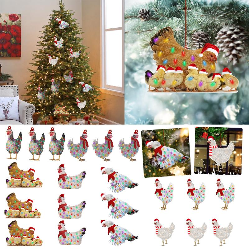

Christmas Decorations Scarf Chicken Holiday Decoration, Outdoor Powered Ornaments