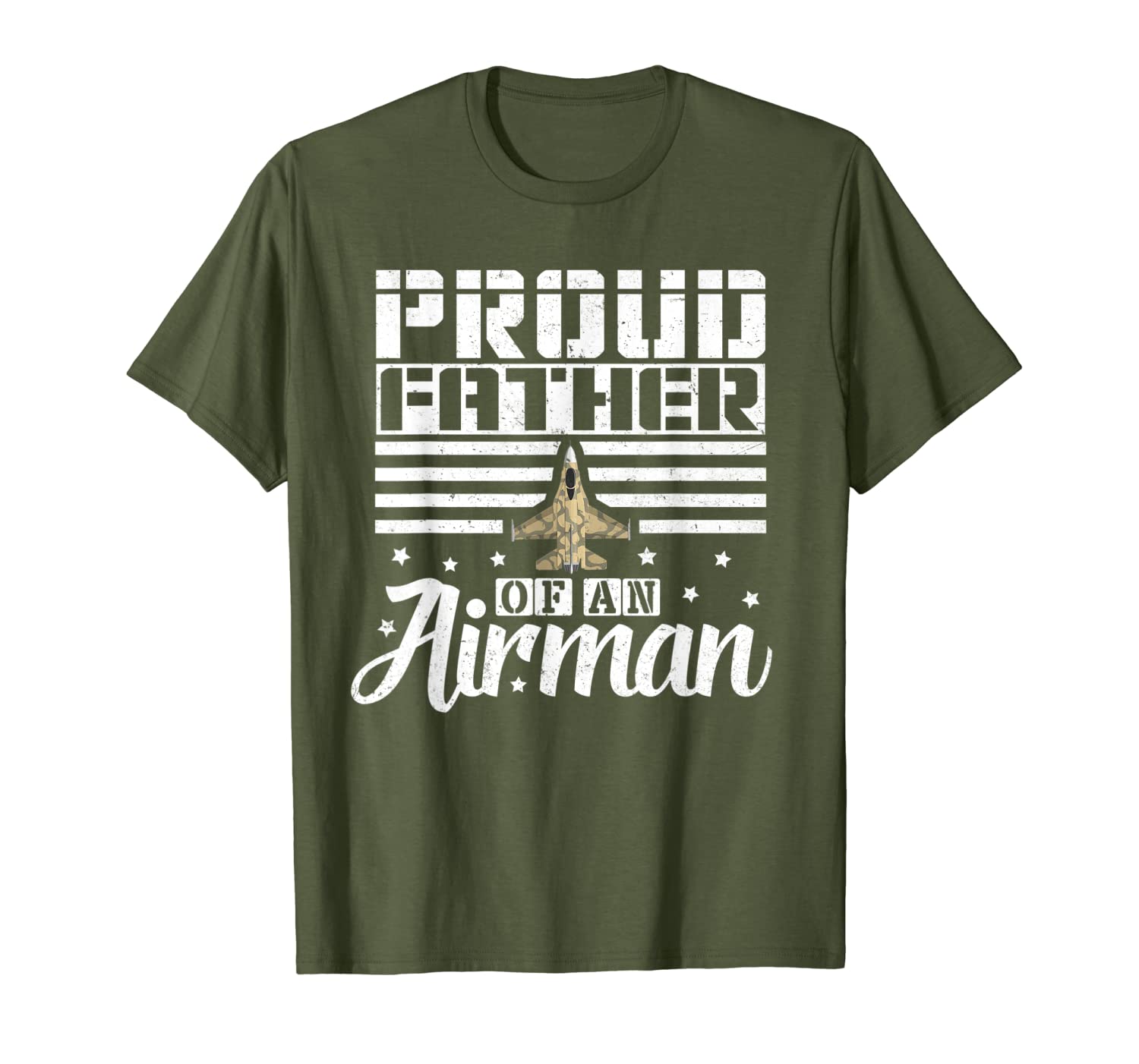 

mens proud father of an airman father uncle son gift t-shirt, White;black