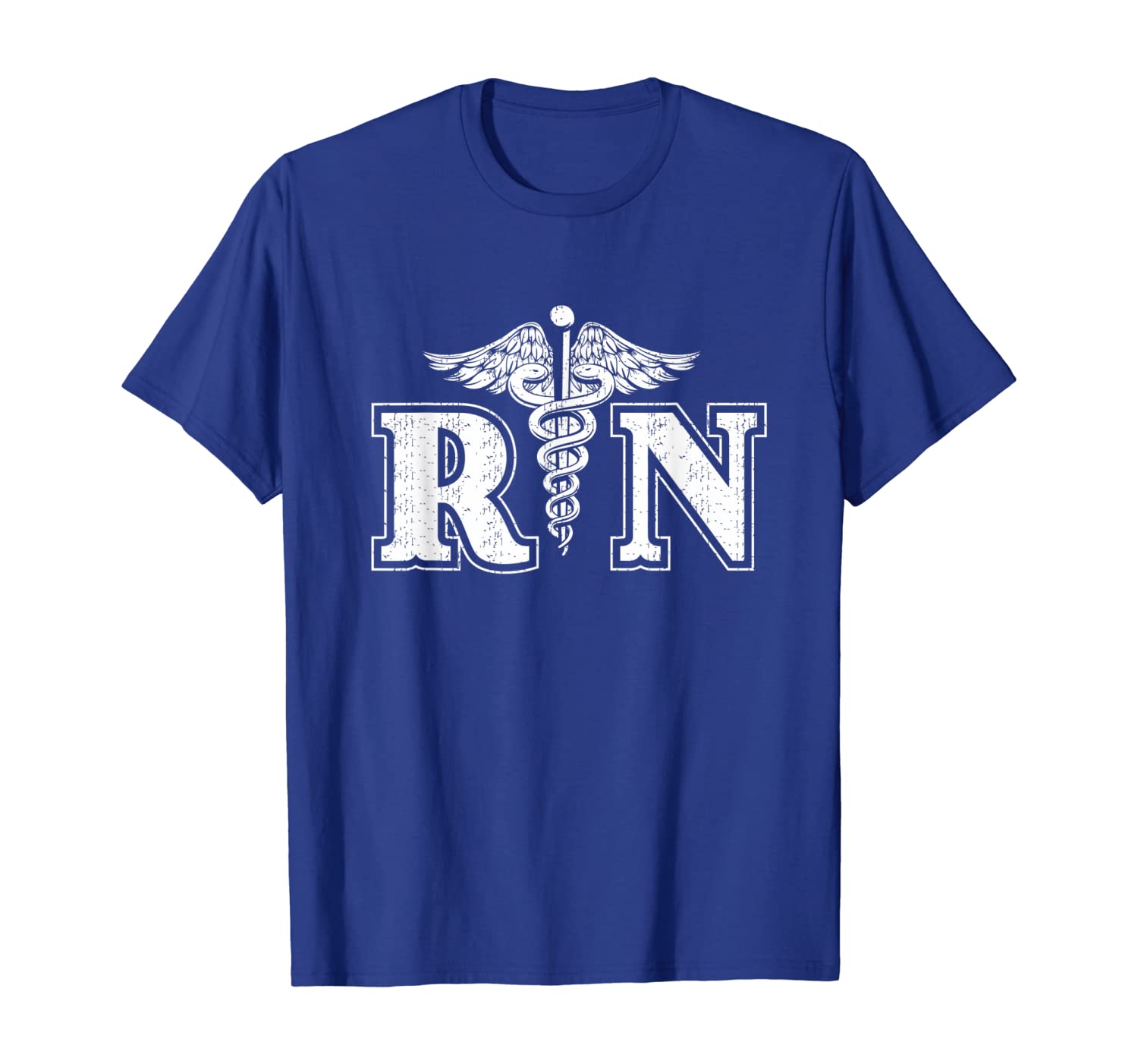 

RN Registered Nurse Practitioner Art Distressed T Shirt, White;black