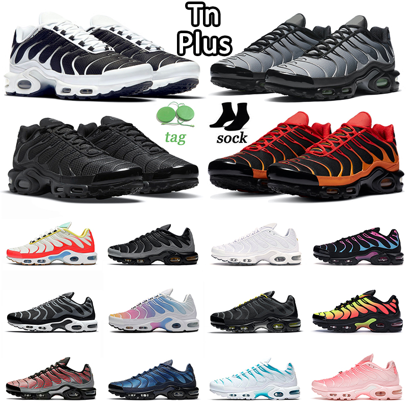 

Newest Plus TN Running Shoes Men Tns Triple White Black Volt Miami Vice Batman GRAPHICAL Greedy Hyper Blue Fury Mens Women Trainers Sports Sneakers, Frequency pack