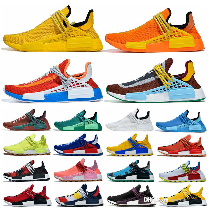 

Pharrell Williams NMD Human Race Mens Women Running Shoes Triple White BBC Solar Pack Yellow Blue Nerd Heart Mind Sports Outdoor Shoe races woman trainers sneakers, I need look other product