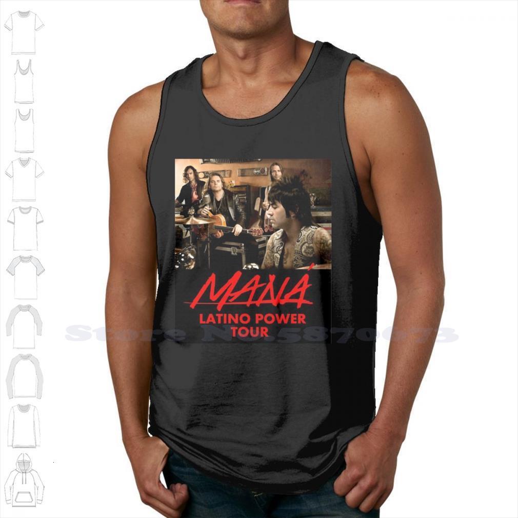 

mana latino power tour summer funny tank sleeveless vest for men women rayando el sol band mexico, White;black