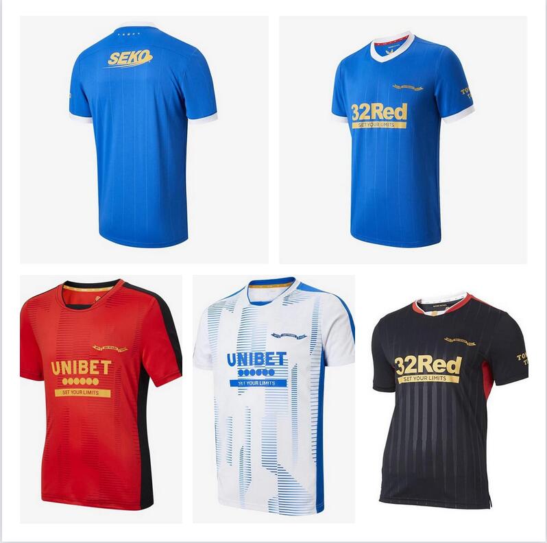 

2021 Glasgow Rangers Soccer jerseys 21/22 HAGI DEFOE DAVIS MORELOS Maillots De Foot Shirt ARFIELD KENNEDY MIDDLETON Football uniform, Black;yellow