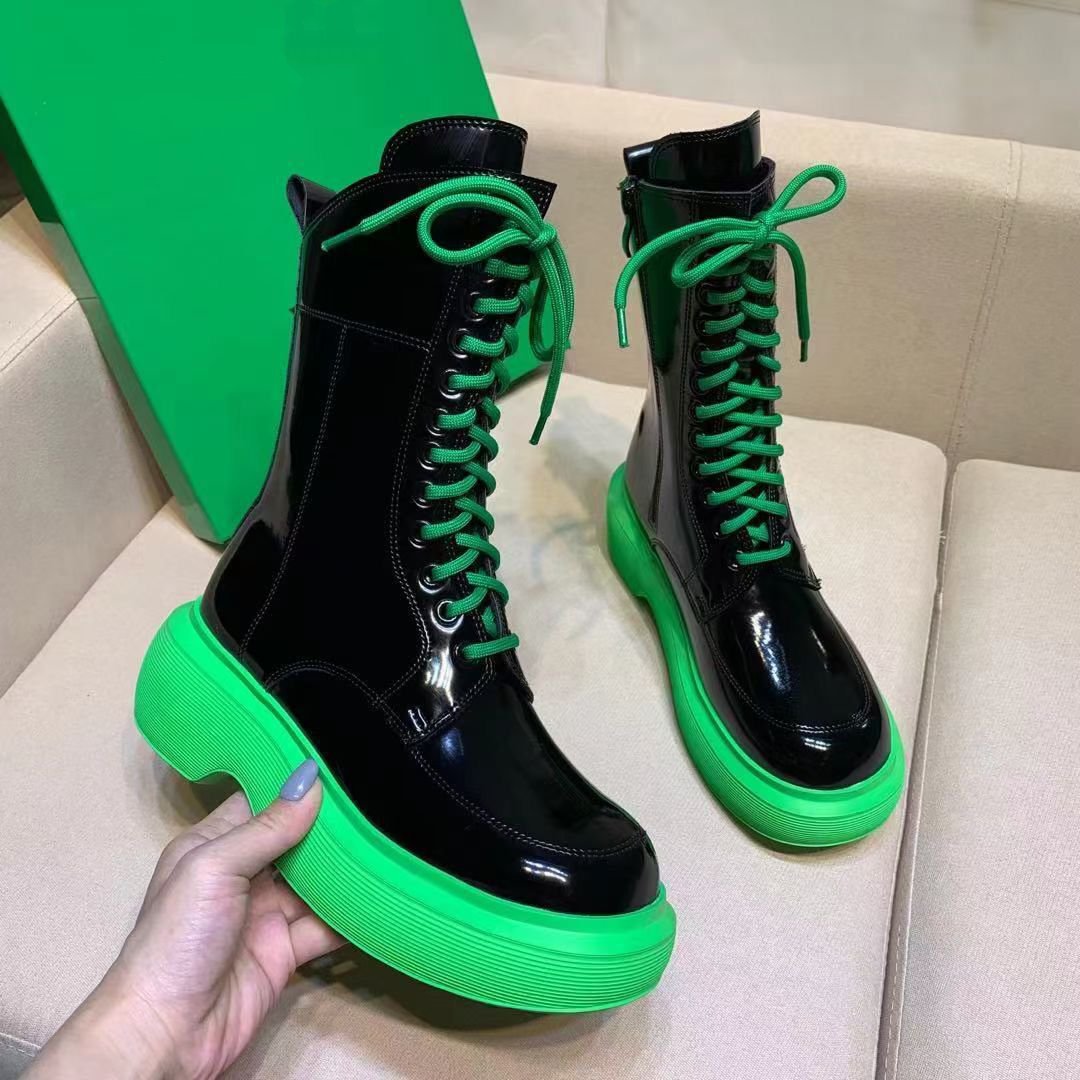

2021 designer's latest straight women's boots, full leather material, rubber sole, luxury temperament with MKJ002