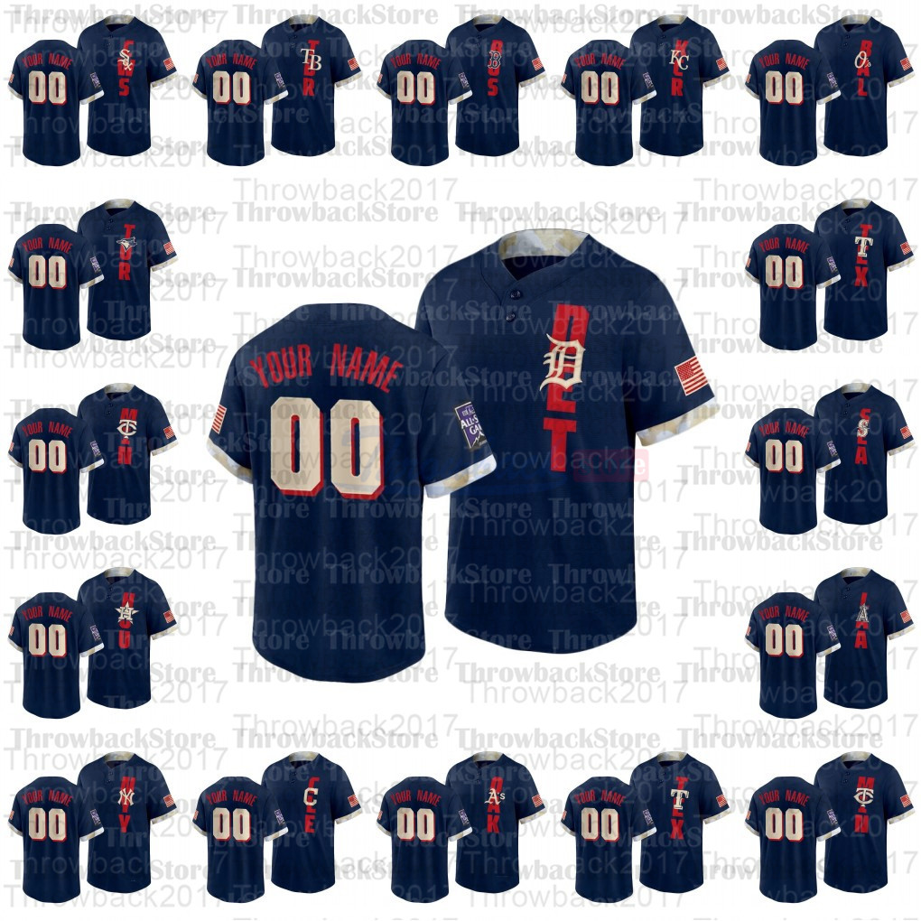 

Custom 2021 All Star Game Navy Coolbase Baseball Authentic Jersey Double Stitched Embroidery Men Women Youth Jerseys, As photo