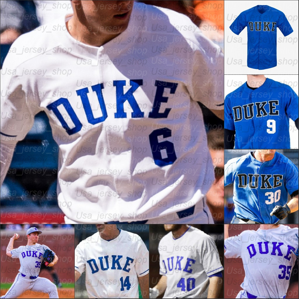 

2021 NCAA Duke College Baseball jerseys Marcus Stroman Michael Rothenberg 20 Matt Mervis 36 Joey Loperfido 31 Cooper Stinson, White i