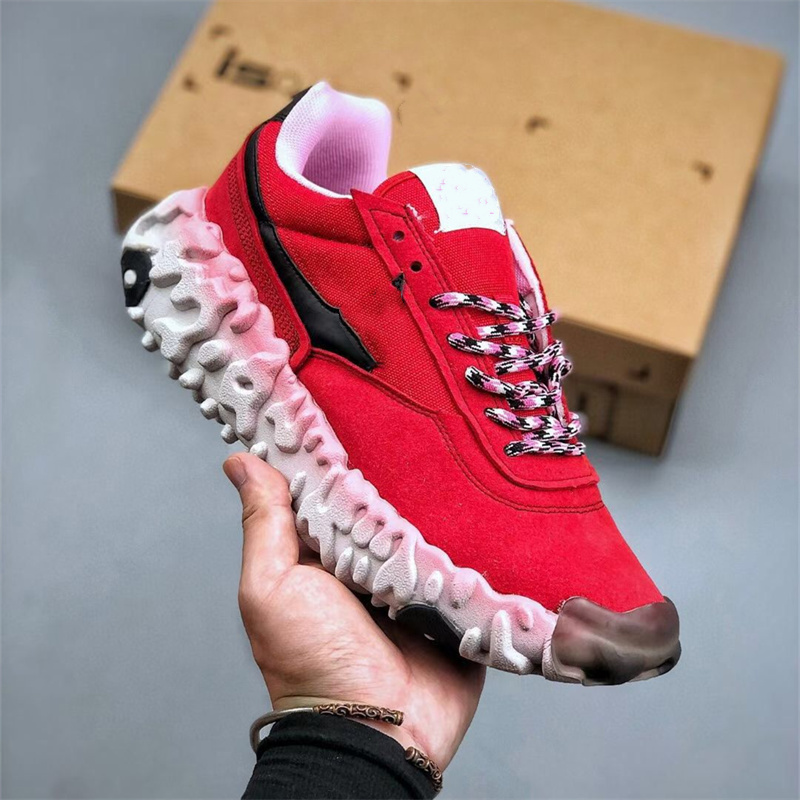 

Overreact ISPA Fly Knit Overbreak Outdoor Sports Shoes For Mens Womens Red Black Running Trainers Sneakers Size EU36-45