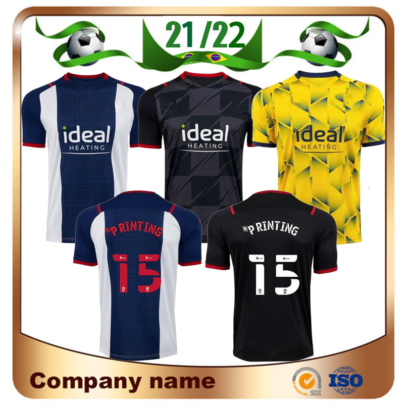 

21 22 West Bromwich Albin soccer jerseys 2021 Robson-Kanu Robinson Livermore PHILLIPS Shirt Pereira KROVINOVIC GRANT football uniform sale, Away