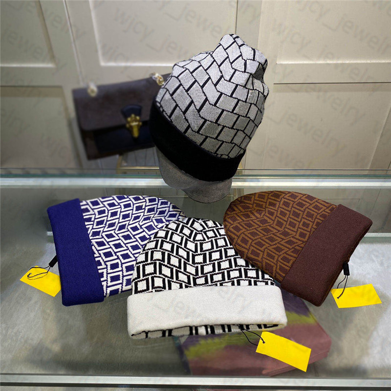 

Hat Cool Cashmere Beanie Cap Christmas Gift Hats with Letter Design for Man Woman 10 Colors 2 Styles, C1