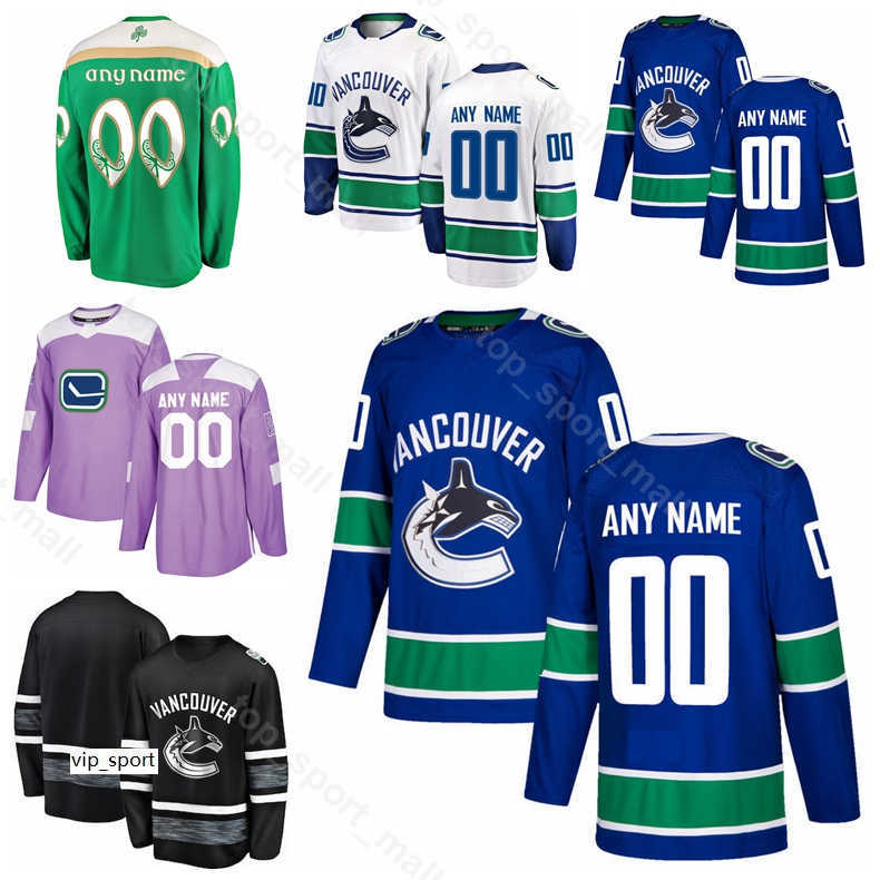 

Men Kids Women 26 Antoine Roussel Jersey Vancouver Canucks Hockey Nikolay Goldobin Jake Virtanen Loui Eriksson Blue White Black, Men purple