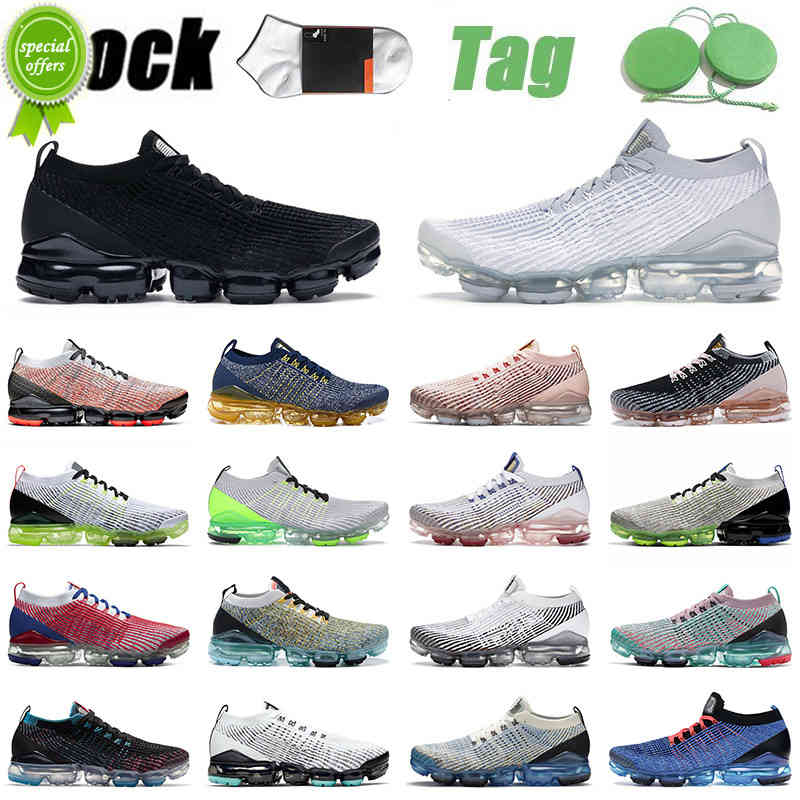 

36-45 Top Quality 2021 FLY KNIT TN Plus 3.0 Running Shoes Vopars Men Women Triple Black ALL White Air Vapourmax Off Trainers Sneakers, D49 grey gum