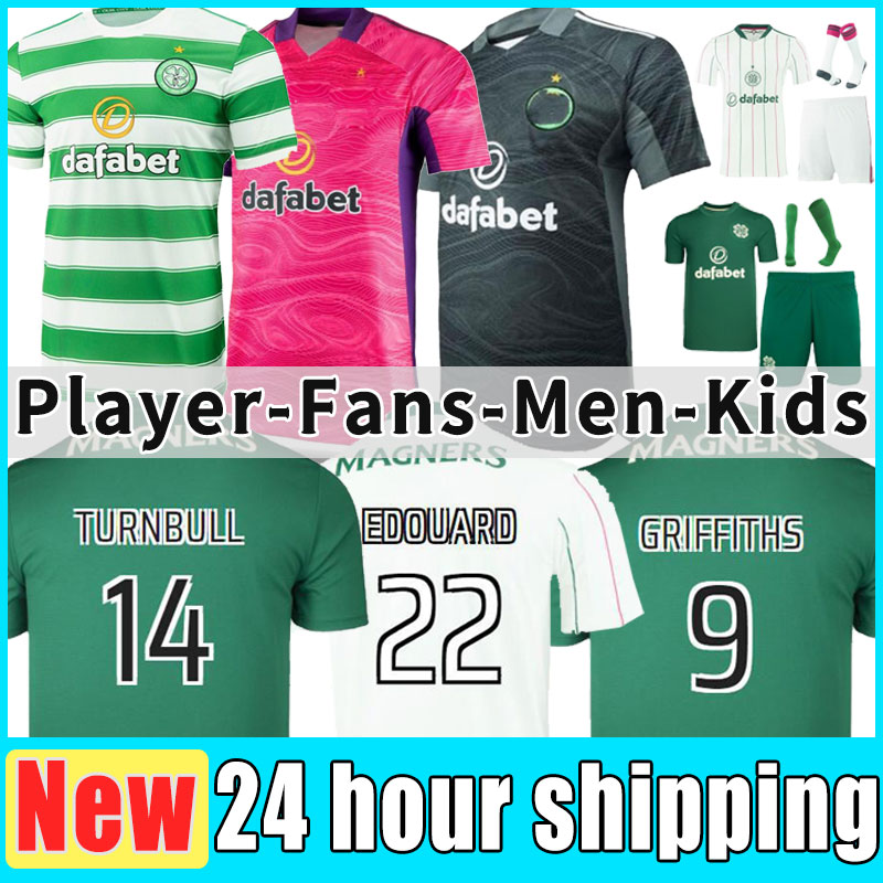 

2021 2022 Celtic soccer jerseys Fans Player version 21/22 MCGREGOR GRIFFITHS EDOUARD BROWN DUFFY TURNBULL CHRISTIE ETYOUNOUUSSI football shirt Men Kids Kit uniform, Customize