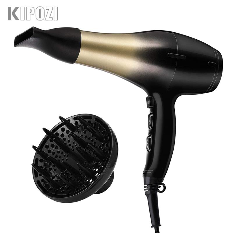 

Electric Hair Brushes KIPOZI Dryer Professional 1875W High Power Negative Ionic Blow Fast Dry Salon Grade Powerful Hairdryer Care