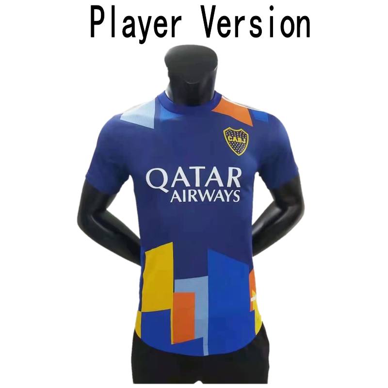 

2021 Boca Juniors Player Version Soccer Jersey 21/2022 #10 TEVEZ ABILA Uniform Mens DE ROSSI MAURO REYNOSO Third Shirt