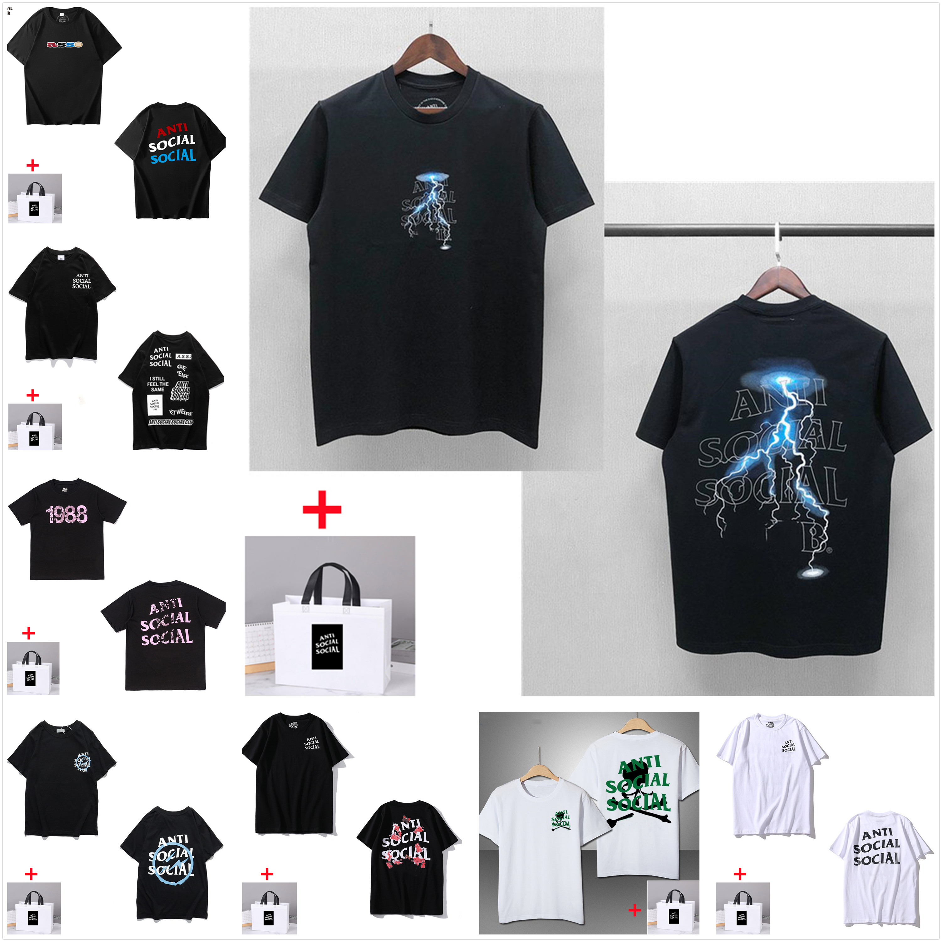 

Men t shirt Short Sleeve Women T-Shirts high quality Tees Floral Sakura Butterfly Letter Print Round Neck Loose Mens and Womens Couples Bring tote bag 0101, 1 pcs button