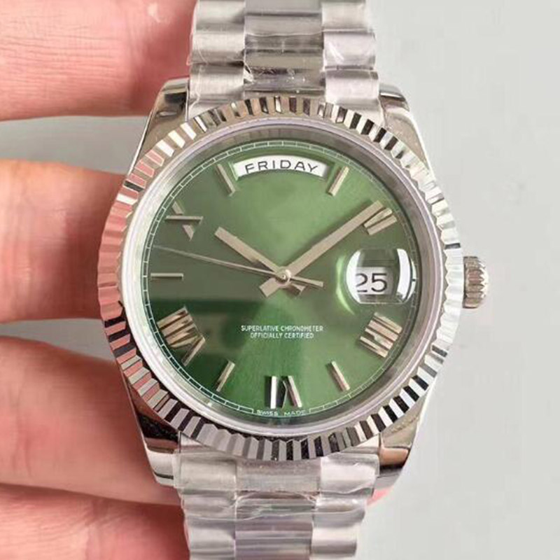 

montre de luxe Mens Watches 41mm Automatic Movement full Stainless Steel Watches 2813 Mechanical Wristwatches waterproof Luminous U1 factory, Green