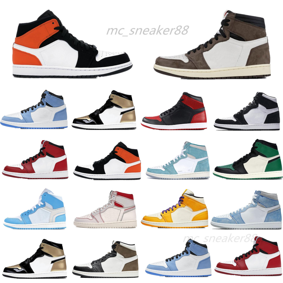 

Men Jumpman 1 Sneakers Shoes 1s women shadow luncky green arctic orange Lace-up Footwear Leather jummp Sports Sneaker size 36-46, Jumpman shoes