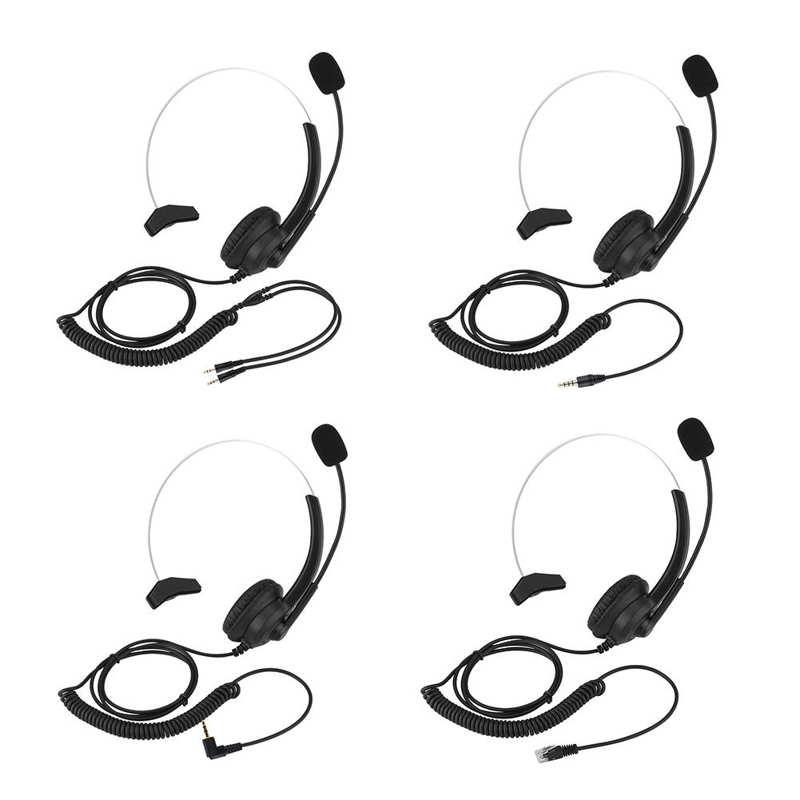 

Headphones & Earphones Noise Cancelling Call Center Headset Earphone Comfortable Wearing Lossless Sound Telephone