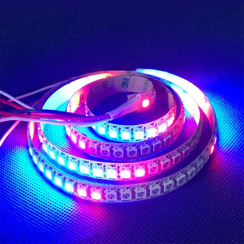 

Strips 5M WS2812B 144leds/m White PCB WaterProof With Tube Ip67 Digital RGB LED Strip DC5V Individually Addressable