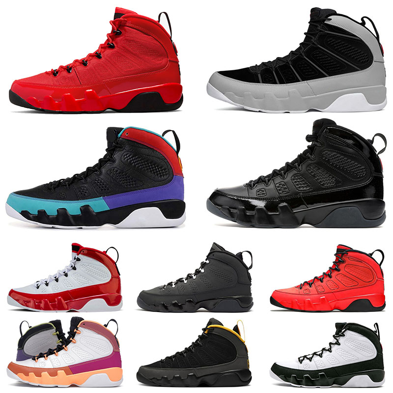 

2022 New Arrival Jumpman 9 9s IX Mens Basketball Shoes Designer Particle Grey Trainers Chile Red Golden Change The World Anthracite OG Space Jam Sports Sneakers, C3 racer blue