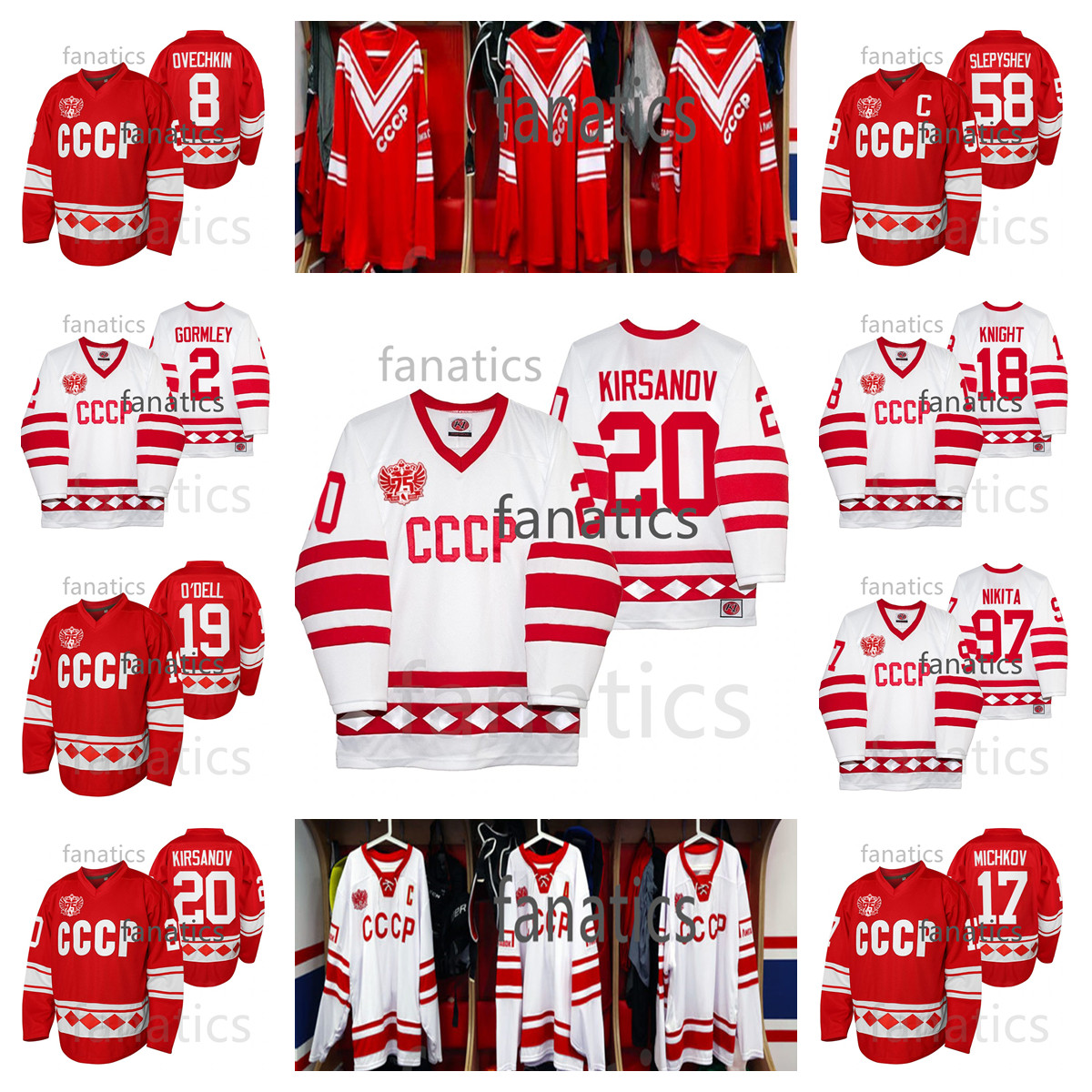 

97 Gusev Nikita Russia 75th Anniversary Hockey Jersey Vasily Podkolzin Timur Faizutdinov Nikishin Alexander Artur Akhtyamov Vladislav Gavrikov Gritsyuk S-6XL, Womens 75th as shown