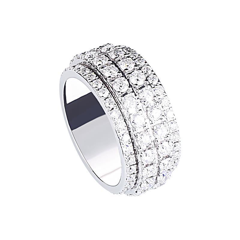 

Cluster Rings Moissanite Ring Men's Platinum Diamond European And American Shining Luxury Starry Running Finger Jewelry