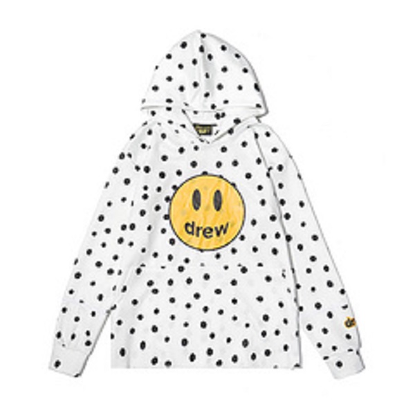 

Justin Bieber Drew House Men's Hoodies Polka dot Print Hiphop Streetwear Men Women Pullover Sweatshirt Hooded Couple Cloth, As picture