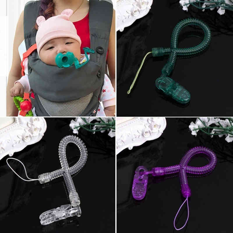 

Pacifiers# Baby Infant Feeding Dummy Pacifier Clip Extend Length Plasitc Nipples Teething Soother Holder Strap Chain Part JDKJ