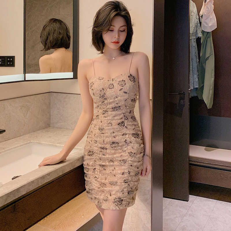 

summer nightclub women' sexy strapless tube top slim body bag hip lace suspender dress Office Lady Sleeveless 210603, Apricot