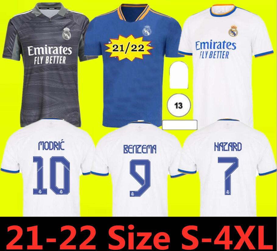 

21 22 Real Madrid Soccer Jersey kits 2021 2022 SERGIO RAMOS HAZARD JOVIC VINICIUS BENZEMA MODRIC Football shirts child uniforms, Lavender