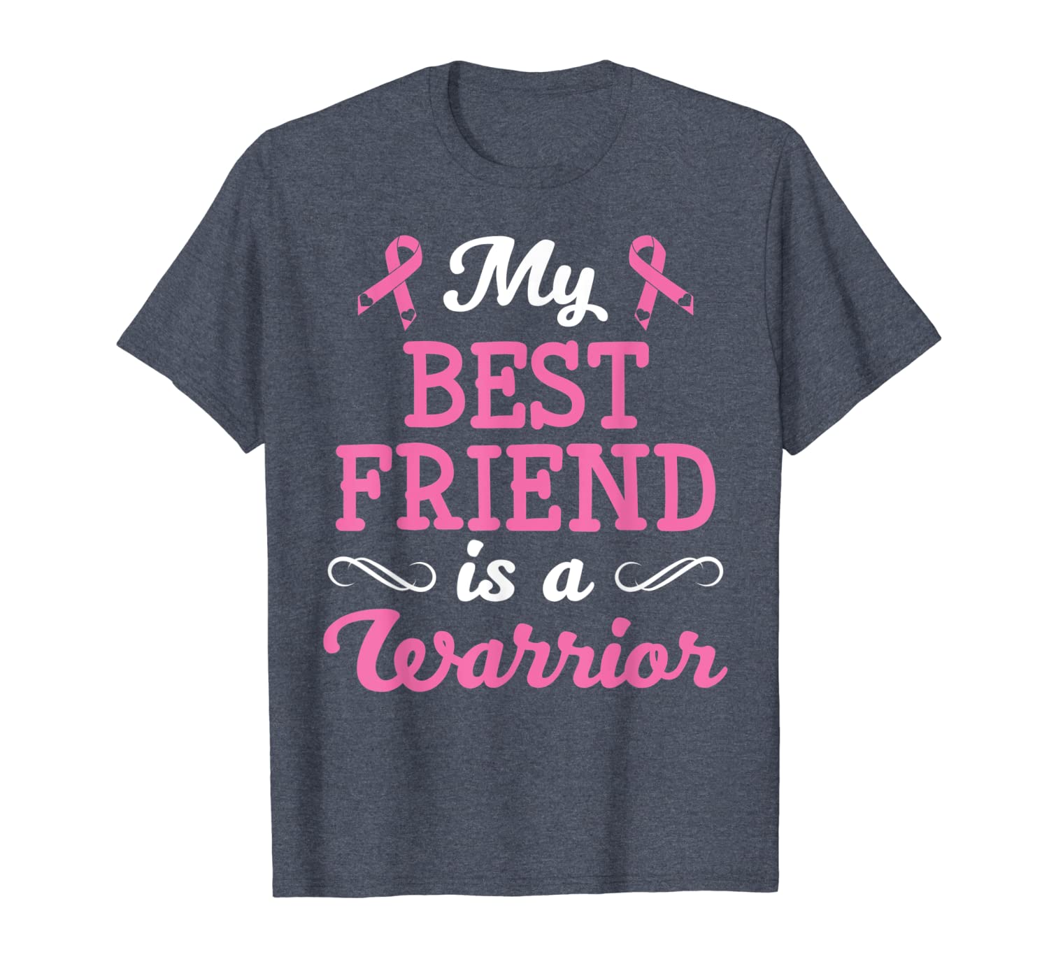 

breast cancer awareness shirt my friend is a warrior, White;black