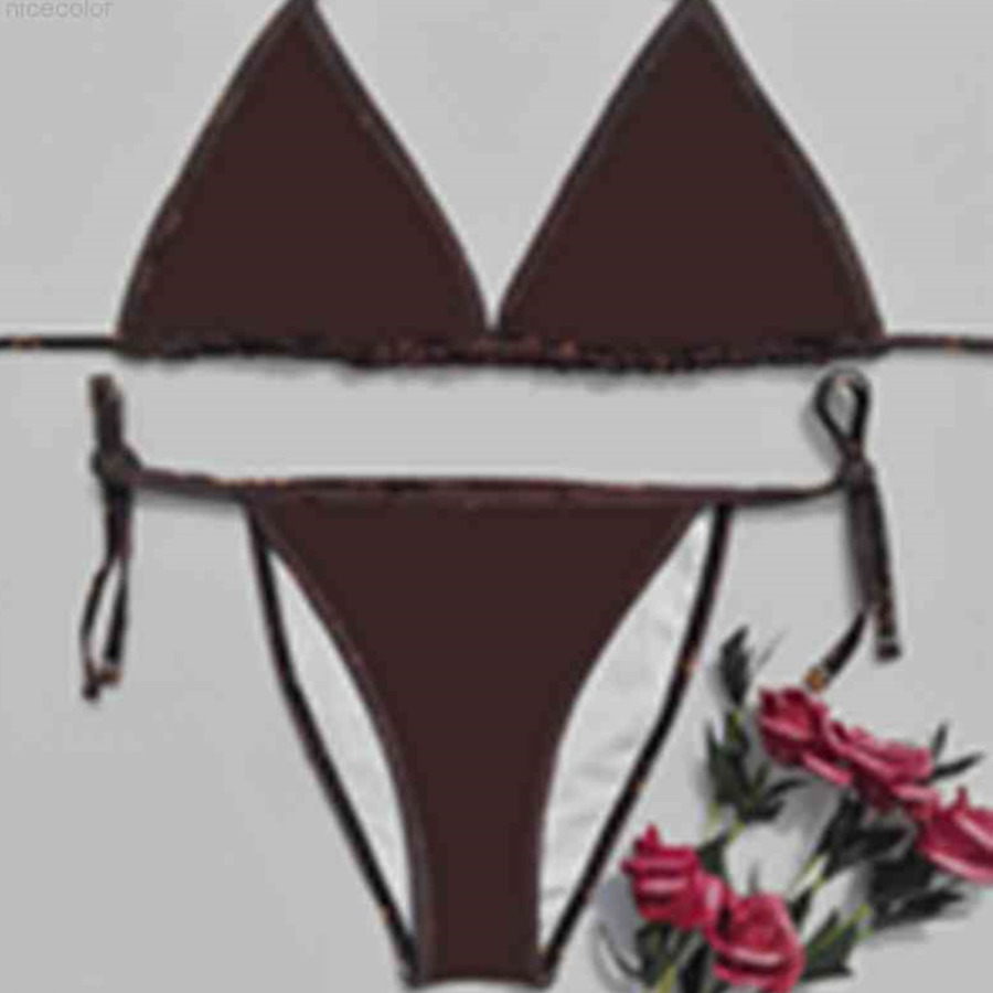 

Swim wear 21 Styles Sexy Bikini Swimsuit Set Brand Letters Swimwears Bikinis High Quality Ladies Backless Split