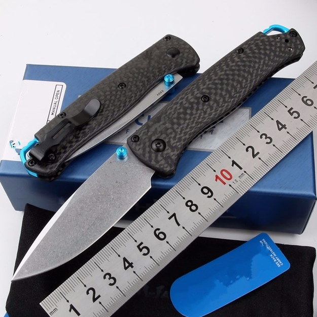 

Benchmade BM535 D2 Carbon Fiber Axis Tactical Folding Edc Pocket Knife Collection Camping Hunting Knives Xmas Gift
