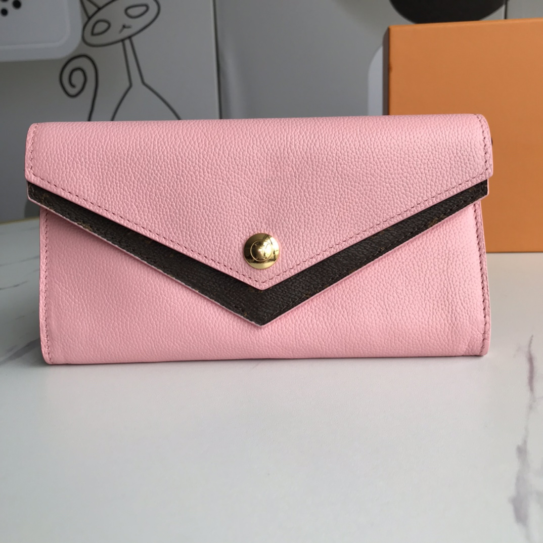 

2021hot models Purses Women's Wallets Zipper Bag Female Wallet Purse Fashion Card Holder Pocket Long Women Tote Bags With Box DustBags 64317, Pink